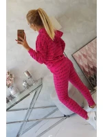 Fuchsiová sada s potiskem