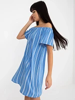 Dámské šaty D73771R30145J bílo-modré - FPrice