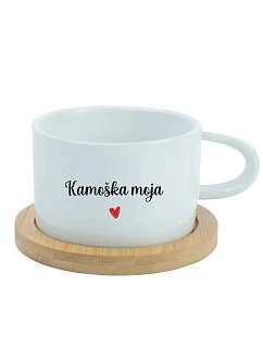 Kamoška moja - bílý hrníček makronka 200 ml