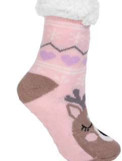 Dětské zateplené ponožky růžové s model 19049442 - Moraj