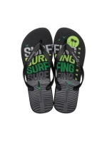 Pánské žabky Ipanema Graphics black-green 83532-AP253