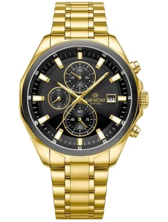 Pánské hodinky Giewont Chronograph Sapphire Gold Black GW7290-B4