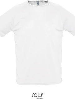 SOL'S Sporty Pánské raglánové sportovní tričko 25.1939 white