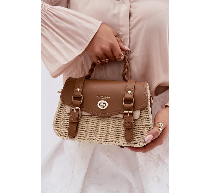 Malá Béžovo-Hnědá Taška S Pletem Marline