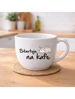 STARTUJU NA KAFE - keramický hrnek 400 ml
