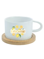 Personalizovaný keramický hrníček Makronka s ovocem a textem 