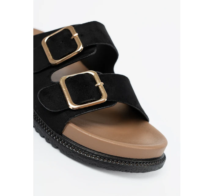 Trendy nazouváky dámské černé platforma Trendy nazouváky dámské černé platforma