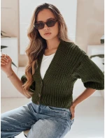 Dámský svetr NUTI zelený FashionStreet MY1672 Dámský svetr NUTI zelený FashionStreet MY1672