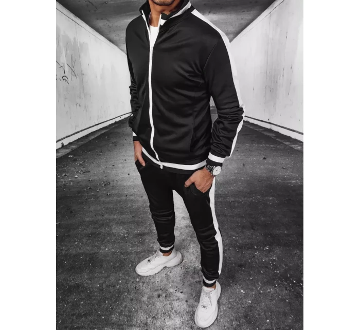 FashionStreet černá pánská tepláková souprava AX0701