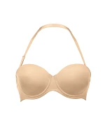 Padded Basic strapless podprsenka s kosticí s výztuží, var. ramínka 5640 desert - RosaFaia Padded Basic strapless podprsenka s kosticí s výztuží, var. ramínka 5640 desert - RosaFaia