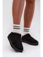 Dámské sněhule Serenne s kožešinou – černé Dámské sněhule Serenne s kožešinou – černé