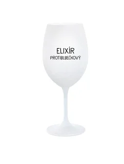 ELIXÍR PROTIBLBEČKOVÝ - bílá  sklenice na víno 350 ml