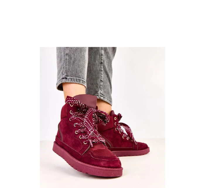 Sportovní zimní obuv C2077 bordó -Solea Sportovní zimní obuv C2077 bordó -Solea