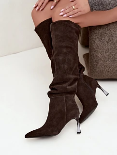 Kozačky na podpatku  model 231589 Step in style