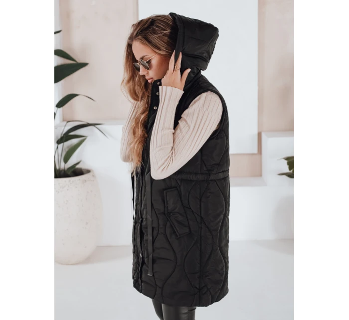 Dámská prošívaná vesta WELIA černá FashionStreet TY3294