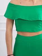 Sada s volánkem zelená