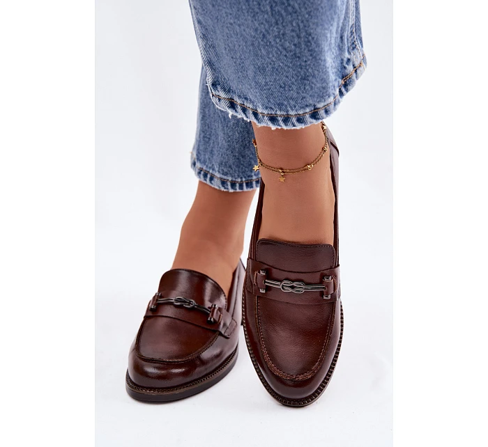 Dámské kožené Mokasíny Vinceza 18132 hnědé Dámské kožené Mokasíny Vinceza 18132 hnědé