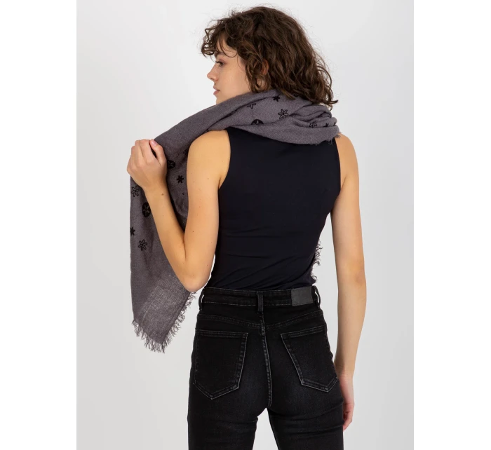 Šátek AT CH  tmavě šedý model 17967063 - FPrice