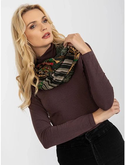 Tunelová šála AT KM ENEC model 17714664 khaki - FPrice Tunelová šála AT KM ENEC model 17714664 khaki - FPrice