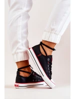 Leather Sneakers BIG STAR JJ274129 Black Leather Sneakers BIG STAR JJ274129 Black