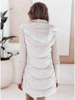 Dámská zateplená prošívaná vesta světle šedá Dstreet model 21991354 - FashionStreet