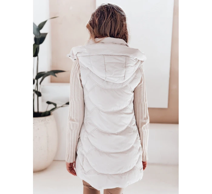 Dámská zateplená prošívaná vesta světle šedá Dstreet model 21991354 - FashionStreet