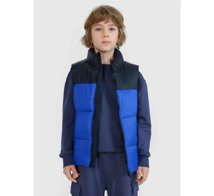 4F 4FJWSS25TVJAM208-36S chlapecká péřová bunda bez rukávů se syntetickou výplní