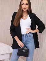 Sako s klopami elegantní černé