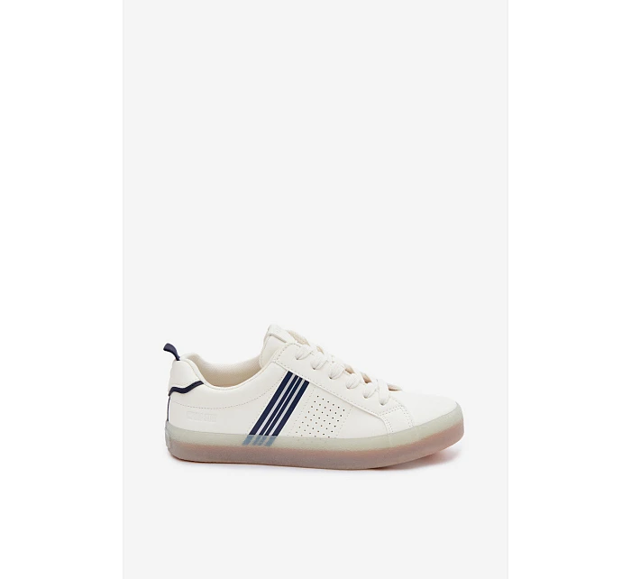 Eko kožené dámské tenisky Big Star model 22074741 Bílé - Big Star Shoes Eko kožené dámské tenisky Big Star model 22074741 Bílé - Big Star Shoes