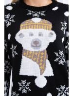 Vánoční svetr s medvědí černou