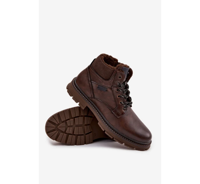 Pánské zateplené trapery Wrangler – tmavě hnědé