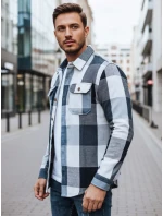 Pánská modrá kostkovaná košile model 21994100 - Dstreet