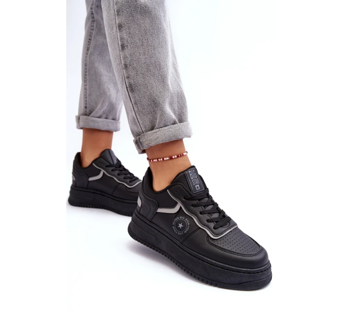 Dámské Sportovní Tenisky Big Star model 21634285 Černé - Big Star Shoes Dámské Sportovní Tenisky Big Star model 21634285 Černé - Big Star Shoes
