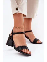 Sandály na podpatku model 213017 Step in style Sandály na podpatku model 213017 Step in style