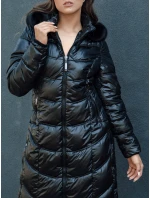 Dámská prošívaná zimní bunda CRYSTAL s kapucí černá Dstreet model 21979690 - FashionStreet