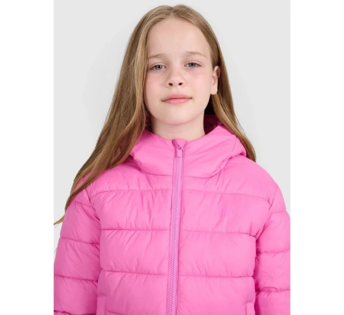 Dívčí péřová bunda se syntetickou výplní 4F 4FJRAW25TDJAF0816-54S Dívčí péřová bunda se syntetickou výplní 4F 4FJRAW25TDJAF0816-54S