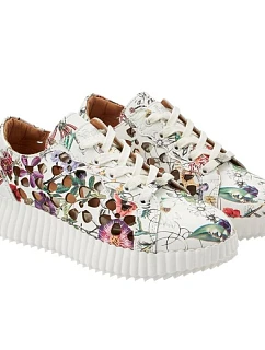 dámská sportovní obuv se šněrováním béžové dámské model 22071807 tenisky - Lee Cooper