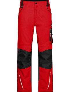 Daiber JN 832 (62-68) Pracovní kalhoty - Strong 02.832X red/black