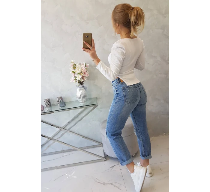 Halenka s buffovými rukávy bílá Halenka s buffovými rukávy bílá