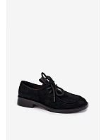 Dámské barefoot polobotky z přírodní semiše model 22356081 černé - D&A Dámské barefoot polobotky z přírodní semiše model 22356081 černé - D&A