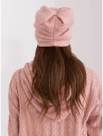 Czapka AT CZ model 21488730 jasny różowy - FPrice