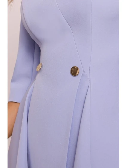 model 20970643 Přiléhavé mini šaty světle modré - Moe