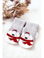 Vánoční ponožky Medvídci šedé