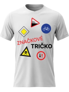 Dámské bavlněné tričko s potiskem - ZNAČKOVÉ TRIČKO - bílé