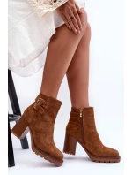 Boty na podpatku model 185332 Step in style Boty na podpatku model 185332 Step in style