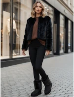 Dámské černé semišové sněhule Dstreet model 21994433 - FashionStreet