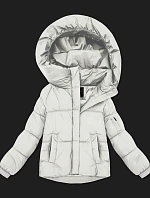 Dámská přechodná bunda oversize S'West broken white (B2003-26)