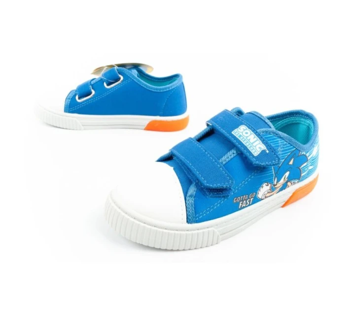 Leomil Sonic dětské sportovní boty lehké tenisky na suchý zip modré červené