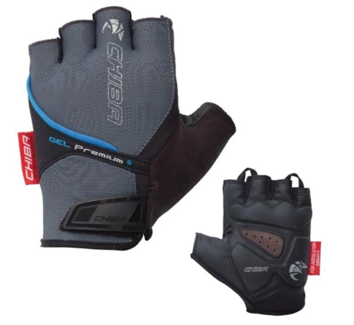 Rukavice CHIBA Gel Premium L šedé