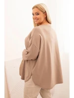 Dámská blůza Plus Size s s kapsou a rukávy fango model 21259094 - K-Fashion